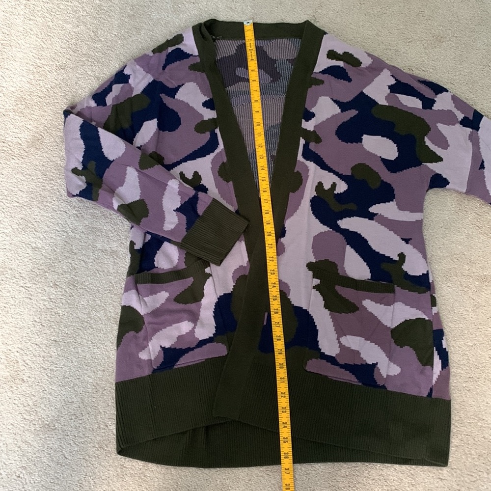 NWOT Urban Camo Cardigan - Picture 2 of 5